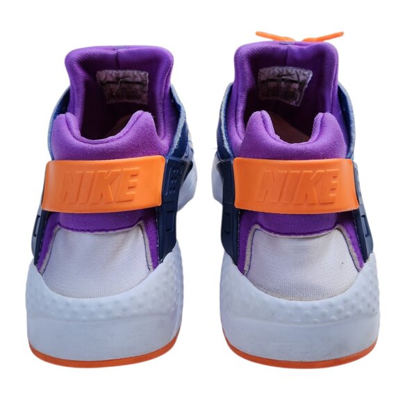 Nike Air Huarache Retro Run 654275-111 Sneakers Shoes White Blue Cone Purple 7Y - Picture 7 of 10